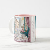 ピサ市にあるイタリアコーヒイタリアンーケーキ&スイーツ ツートーンマグカップ (正面左)