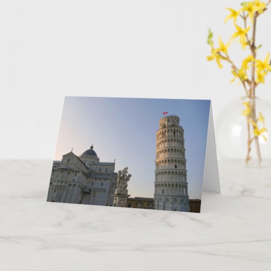 ピサ，イタリア –  カード (黄色い花)