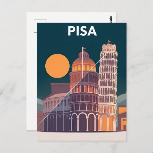 ピサ ポストカード (正面/裏面)