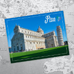 ピサ・ヨーロッパ旅行写真の斜塔 ポストカード<br><div class="desc">ピサの美しい傾きの塔と晴れた夏の日にピアッツァデイMiracoliのドーム。イタリア，トスカーナ</div>