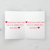 ピザあなたのハートのバレンタインデー シーズンカード (内部)