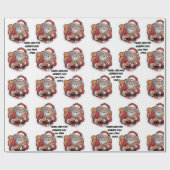 ピザおもしろいクリスマス編集可能ラップ ラッピングペーパー (フラット)