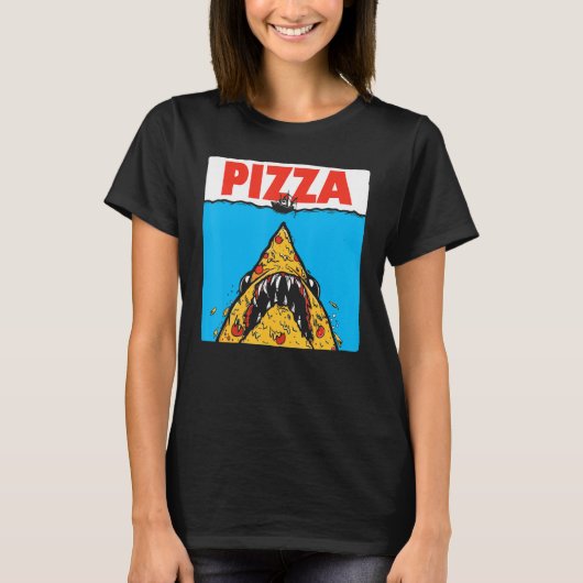 ピザおもしろいパパモムスソン用ピザ Tシャツ (正面)