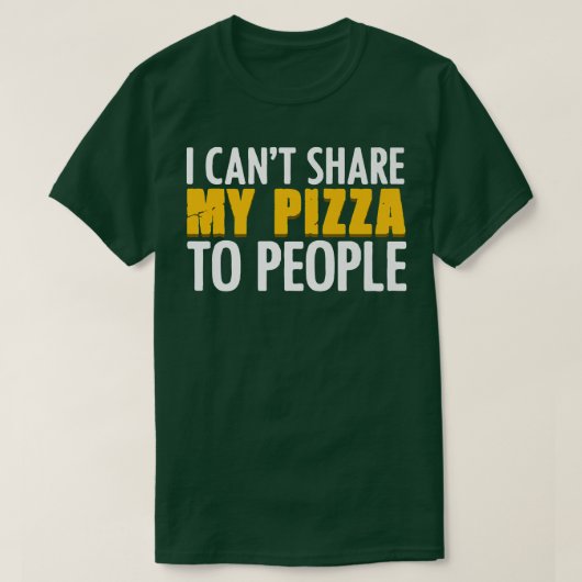 ピザおもしろいパーティー愛好家のためのピザ屋 Tシャツ (デザイン正面)