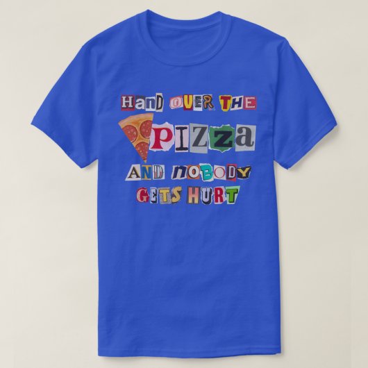 ピザおもしろいパーティー誕生日子供へユースメンズウォーム Tシャツ (デザイン正面)