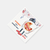 ピザおもしろいパーティー スタンダードカクテルナプキン (角)