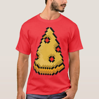 ピザおもしろいファーストフードピアアートビデオゲーマーゲーム Tシャツ