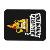 ピザおもしろいマグネット マグネット (横)