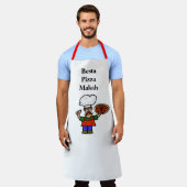 ピザおもしろい屋エプロン エプロン (着用した状態)