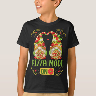 ピザおもしろいLで夏イタリアンのピザデザイン Tシャツ