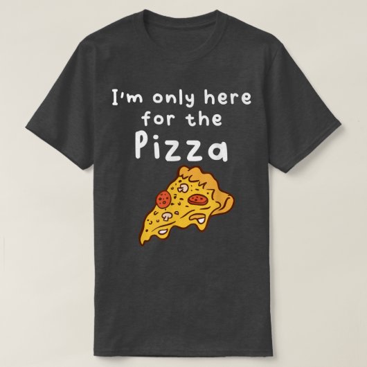 ピザおもしろいTシャツ Tシャツ (デザイン正面)