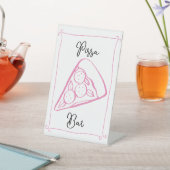 ピザお洒落バー標識 台座サイン (インサイチュ)