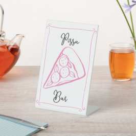 ピザお洒落バー標識 台座サイン