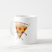 ピザがお前を喰いたいだと!? コーヒーマグカップ (正面左)