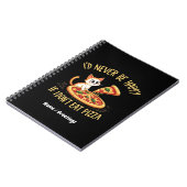 ピザができなくてもし幸せにな食べるカスタム ノートブック (左側)