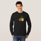 ピザがパイナップルピザ大好き Tシャツ (正面フル)