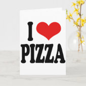 ピザが大好き カード (黄色い花)