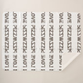 ピザが大好き シェルパブランケット (正面(横))