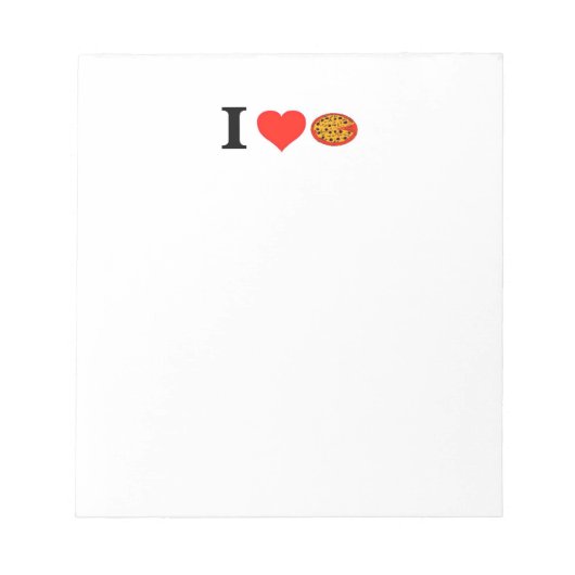 ピザが大好き ノートパッド (正面)
