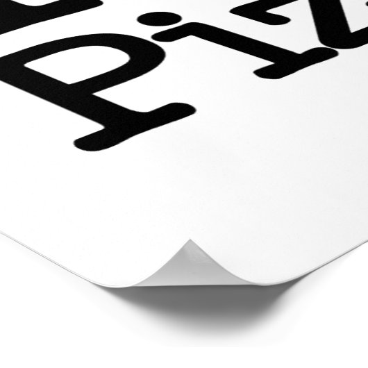 ピザが大好き ポスター (角)