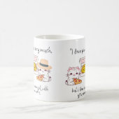 ピザが大好き、猫 コーヒーマグカップ (中央)