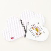 ピザが大好き、猫 ノートブック (内部)