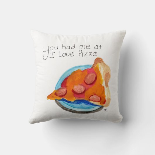 ピザが好きだったのに クッション (裏面)