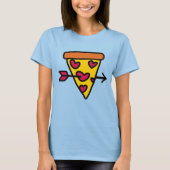 ピザが永遠に大好きTシャツ Tシャツ (正面)