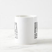 ピザが私の人生を変えた コーヒーマグカップ (中央)