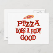 ピザが美味しい ポストカード (正面/裏面)