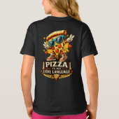 ピザこそ私の愛 面白いピザ好きギフト Tシャツ (裏面)