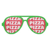 ピザこだわりのパーティーの色合い。大きなおもしろいサングラス アビエーターサングラス (正面)
