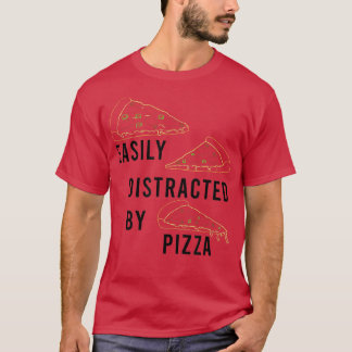 ピザことわざおもしろいピザ料理人T-Shirに気を取られる Tシャツ