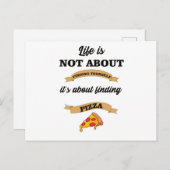 ピザことわざ恋人グルメ ポストカード (正面/裏面)