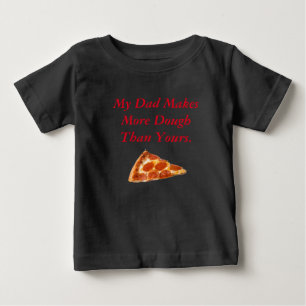 ピザこね粉の子供 ベビーTシャツ