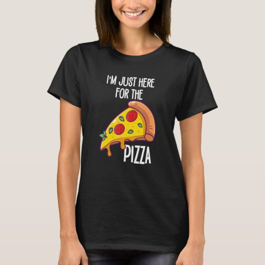 ピザだけのピザとパおもしろいパを食べに Tシャツ (正面)