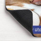 ピザでいっぱいの犬 マウスパッド (コーナー)