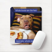 ピザでいっぱいの犬 マウスパッド (マウス)