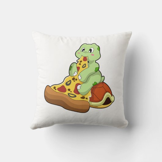 ピザで亀を クッション (裏面)