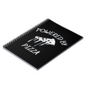 ピザで動く ノートブック (左側)