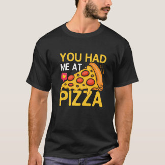 ピザで恋に落ちた ピザ職人 ピザスライス Tシャツ