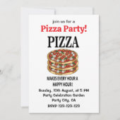 ピザで毎時がハッピーアワー ピザ 招待状 (正面)