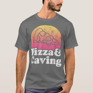 ピザとケービングまたはケーブTシャツ Tシャツ