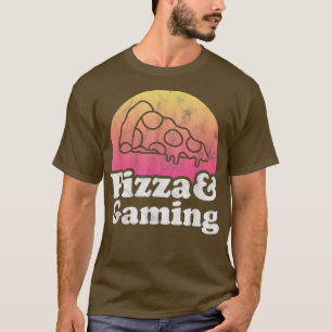 ピザとゲームまたはゲーマー Tシャツ