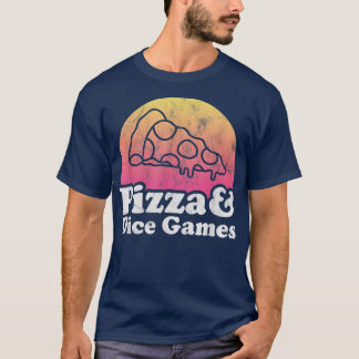 ピザとサイコロゲームまたはサイコロゲーム Tシャツ