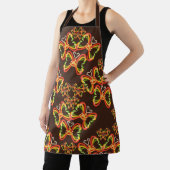 ピザとトッピング蝶のシェイプ茶色のエプロン エプロン (インサイチュ)