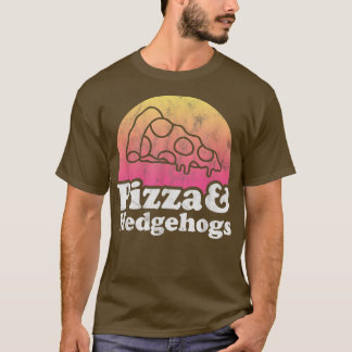 ピザとハリネズミまたはハリネズミ Tシャツ