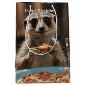 「ピザとパイント：メルカットの完璧なスナックブレイク」 ミディアムペーパーバッグ (正面)