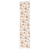 ピザとパシファイア赤ちゃんシャワーテーブルランナー – おもしろい ショートテーブルランナー (正面)