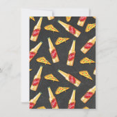 ピザとビールのリハーサルディナー招待状 招待状 (裏面)